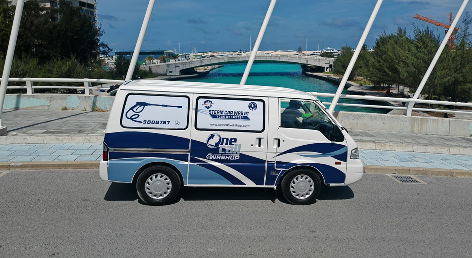 OneCall Washup Service Van